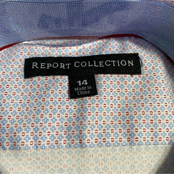 report collection boys button down shirt NWT - Picture 2 of 7